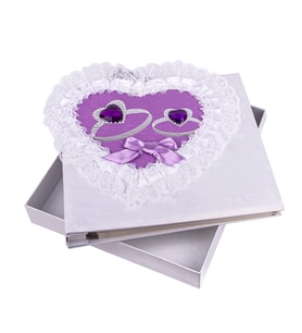 Nobbystar 40 Sayfa Yapışkanlı Dantelli Mor Fotoğraf Albümü - 22x25cm