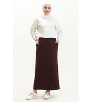 Beli Bağlamalı Cepli Spor Etek - 00152.020 - Mürdüm