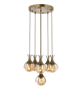 AVONNI AV-60161-6ET Eskitme Kaplama Modern Avize E27 Metal Cam 50cm