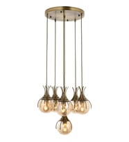 AVONNI AV-60161-6ET Eskitme Kaplama Modern Avize E27 Metal Cam 50cm