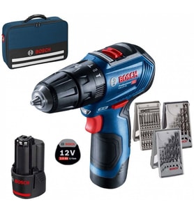 BOSCH GSB 12V-30 AKÜLÜ VİDALAMA + 39 PARÇA SET (Siyah)