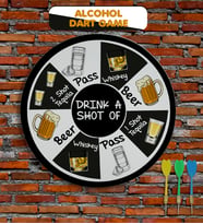 BK Gift Alkol İçirmece 40cm Eğleneceli Dart Oyun Seti