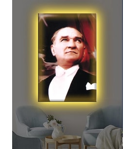 Led Işıklı En Güzel Atatürk Tablosu