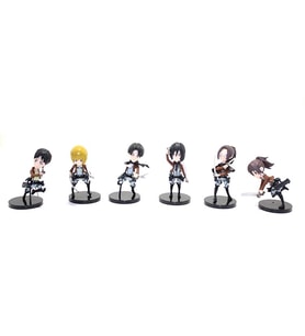Silikon Anime Figür 6’lı Set Dekoratif Hediyelik