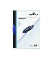 Durable Sıkıştırmalı Dosya SwingClip Ortadan Klipsli 30 Sayfa A4 Lacivert (25 Li Paket)