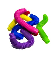 Oyuncak Sevimli Borular  Esnek Boru Pop Tubes 6'lı Set