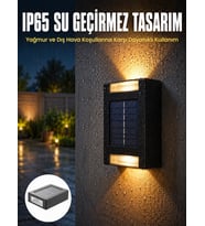 Yeni Model Solar Çift Taraflı Duvar Lambası Dekoratif Duvar Lambası Yeni Nesil