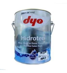 Mey İthalat® Hidroten Yarı Mat Sentetik Metal Ahşap Boyası 2,5 Litre