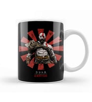 Kratos Retro Japanese God Of War Kupa Bardak Porselen