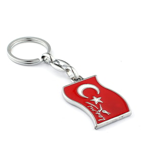 Turkey Yazılı Bayrak Desenli Anahtarlık ''NewLifePromosyon'' MDL70