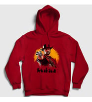 Presmono Unisex Kırmızı Cover Oyun Red Dead Redemption Kapüşonlu Sweatshirt 507627tt