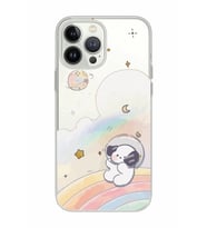 Iphone 15 Pro Uyumlu Sevimli Köpek Desenli Şeffaf Telefon Kılıfı