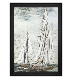 Manzara Temalı Kanvas Tablo 50 x 70 cm Siyah Çerçeve