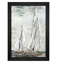 Manzara Temalı Kanvas Tablo 50 x 70 cm Siyah Çerçeve