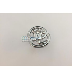Swarovski Taşlı Tekli Krom