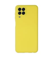 Samsung Galaxy M33 Kılıf Nano İçi Kadife Silikon - Sarı