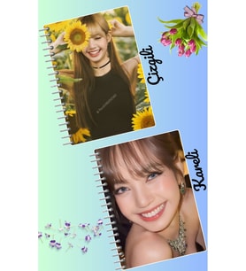 Lisa blackpink defter seti 2 adet A4 boyutu 21*30 çizgili + kareli 60 syf