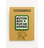 Büyük Boy Kucak Köpeği Arması - Bandana, Kıyafet ve Çantalara Uygun Ütüyle Yapışan Tasarım (Çok Renkli)