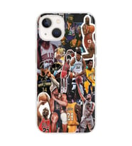 Iphone 14 Plus Uyumlu Basketbol Tasarımlı Şeffaf Telefon Kılıfı