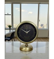 Retro Modern Tasarım 25 x 20 Cm Metal Masa Saati
