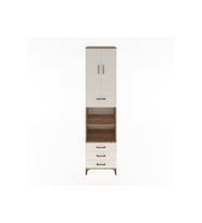 Hyperion Dolap 4 Raflı 4 Çekmeceli 2 Kapaklı 60x44x243 Çam-Aytaşı