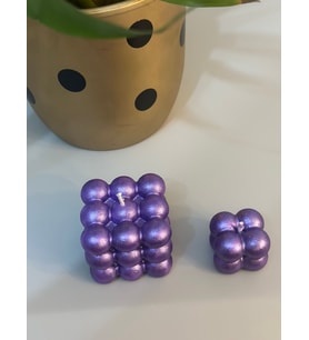 İkili Lavanta Kokulu Bubble Mum Seti