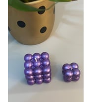 İkili Lavanta Kokulu Bubble Mum Seti