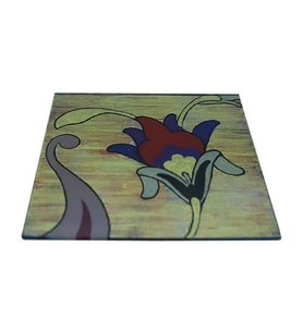 e38 EL İŞÇİLİĞİ TEZHİP BARDAK ALTLIK  10*10 cm - 5745 (Karışık)