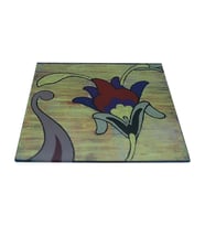 e38 EL İŞÇİLİĞİ TEZHİP BARDAK ALTLIK  10*10 cm - 5745 (Karışık)