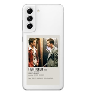Samsung Galaxy S21 FE Uyumlu Fight Club Minimalist Poster Desenli Şeffaf Telefon Kılıfı