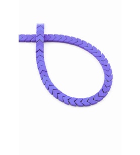 Hematit Taşı Çavuş Kesim Mat Mavi 6x3mm Doğal Taş Dizi