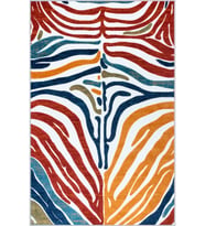 Eliana Home Baskılı, Yıkanabilir Kaymaz Taban Salon Halısı LNA1745 100x150 cm (Kırmızı)