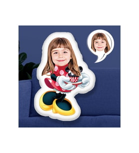 Kişiye Özel Fotoğraflı Minnie Mouse Yastık 115283 30 cm