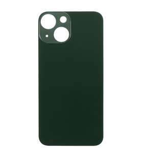 Apple iPhone 13 Mini Uyumlu LOGOLU Arka Pil Batarya Kapağı, LENS HARİÇ. (Yeşil)