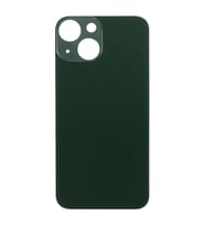 Apple iPhone 13 Mini Uyumlu LOGOLU Arka Pil Batarya Kapağı, LENS HARİÇ. (Yeşil)
