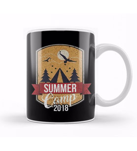 Cute Summer Camp 2018 for Campers Kupa Bardak Porselen