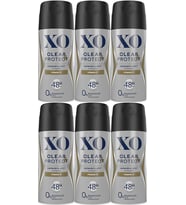 XO Deodorant 150ML Men-Erkek Clear & Protect (6 Lı Set)
