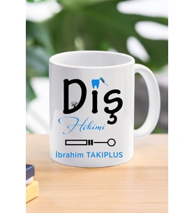 Diş hekimi özel tasarım kupa bardak