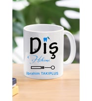 Diş hekimi özel tasarım kupa bardak