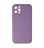 Apple İphone 12 Pro Kılıf Coco Deri Silikon Kapak - Lila