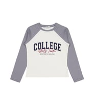 Civil Girls College Baskılı 10-13 Yaş Sweatshirt - Ekru
