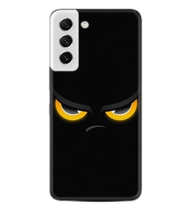Samsung Galaxy S21 Fe Kılıf Silikon Desen Özel Seri Black Eyes 1644