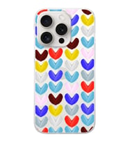 PrintiFy Apple  iPhone 15 Pro ile Uyumlu 1mm Slim Fit Water Color 1 Baskılı Şeffaf  Kılıf