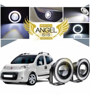 Fiat Fiorino Uyumlu, Universal Mercekli Led Angel Sis Farı, 76mm Beyaz Renk