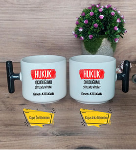  Hukuk Okuduğumu Söylemiş Miydim  Kupa Bardak T Siyah Kulplu Hukuk Öğrencisine Hediye