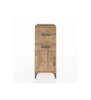 Hyperion Komodin 2 Çekmeceli Tek Kapaklı 44x44x106 Çam-Çam