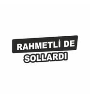 Rametli de Sollardı Araba Sticker siyah 18x8 CM (Siyah-Siyah)