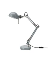 Turkuaz 35 cm çalışma lambası, şık ve dayanıklı tasarım (Krem)