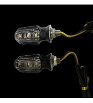 Carub Motosiklet Sinyal Lamba Üniversal 12V Beyaz Cam Sarı Led 2'Li
