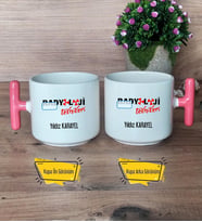 Radyoloji Teknikeri Kupa Bardak T Pembe Kulplu Radyoloji Teknikerine Hediye
